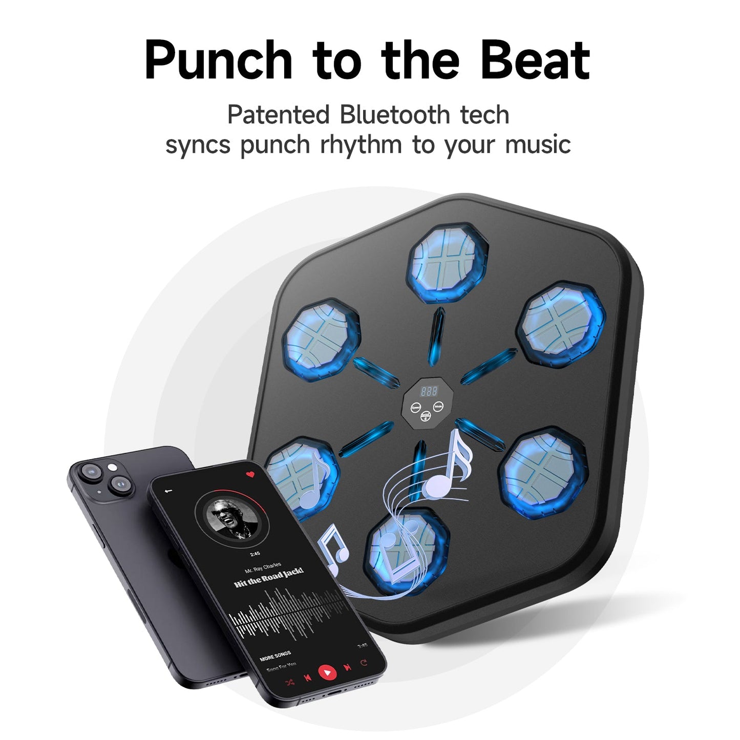 Premium Smart Bluetooth Music Boxing Machine with Boxing Gloves