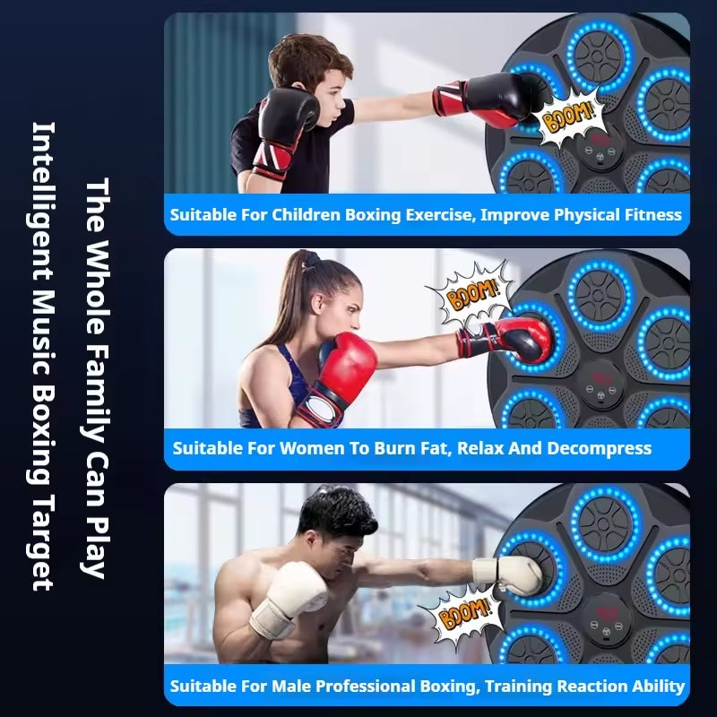 Premium Smart Bluetooth Music Boxing Machine with Boxing Gloves