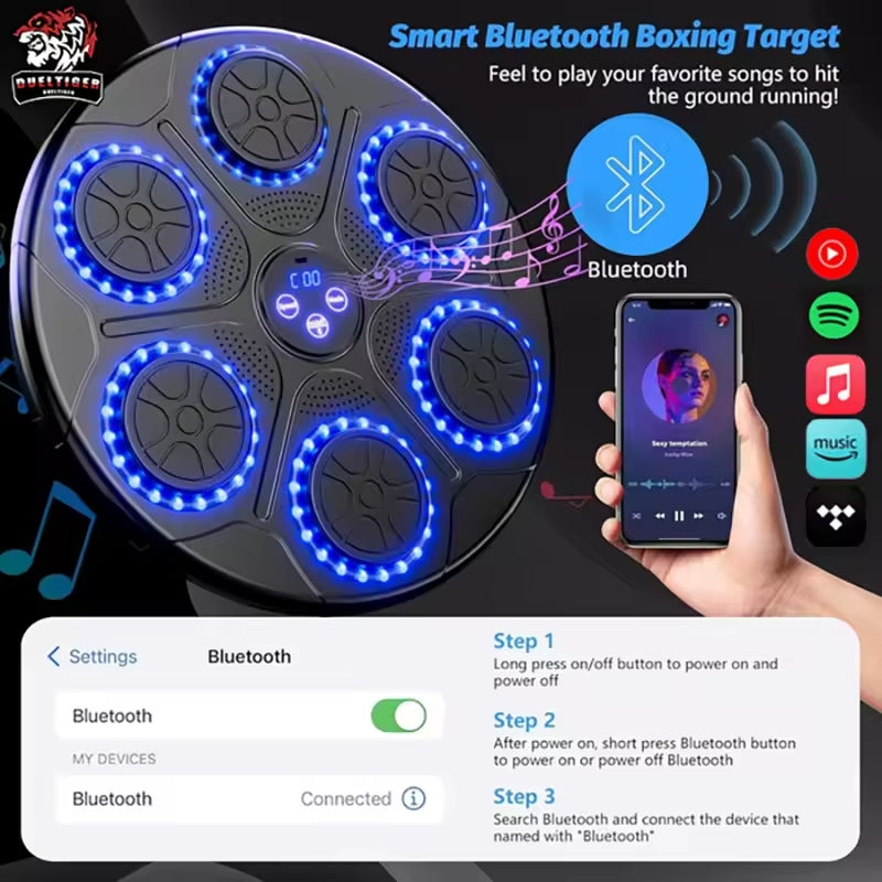 Premium Smart Bluetooth Music Boxing Machine with Boxing Gloves