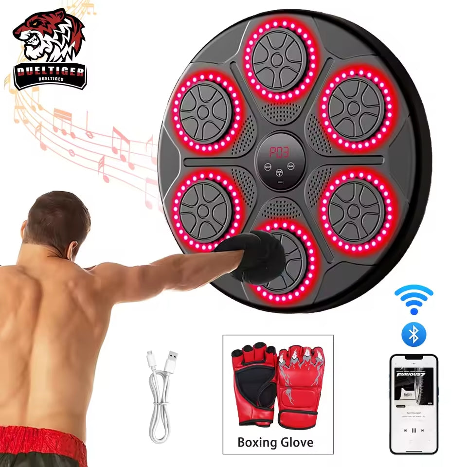 Premium Smart Bluetooth Music Boxing Machine with Boxing Gloves